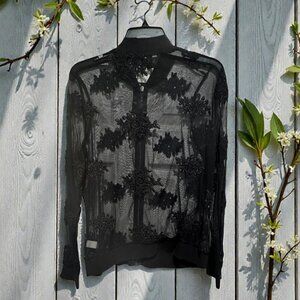 New Black Lace Jacket from Torrid